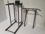 All-in-One Floor Workout Machine - Pull-Up Bar/Parallel Bars/Press