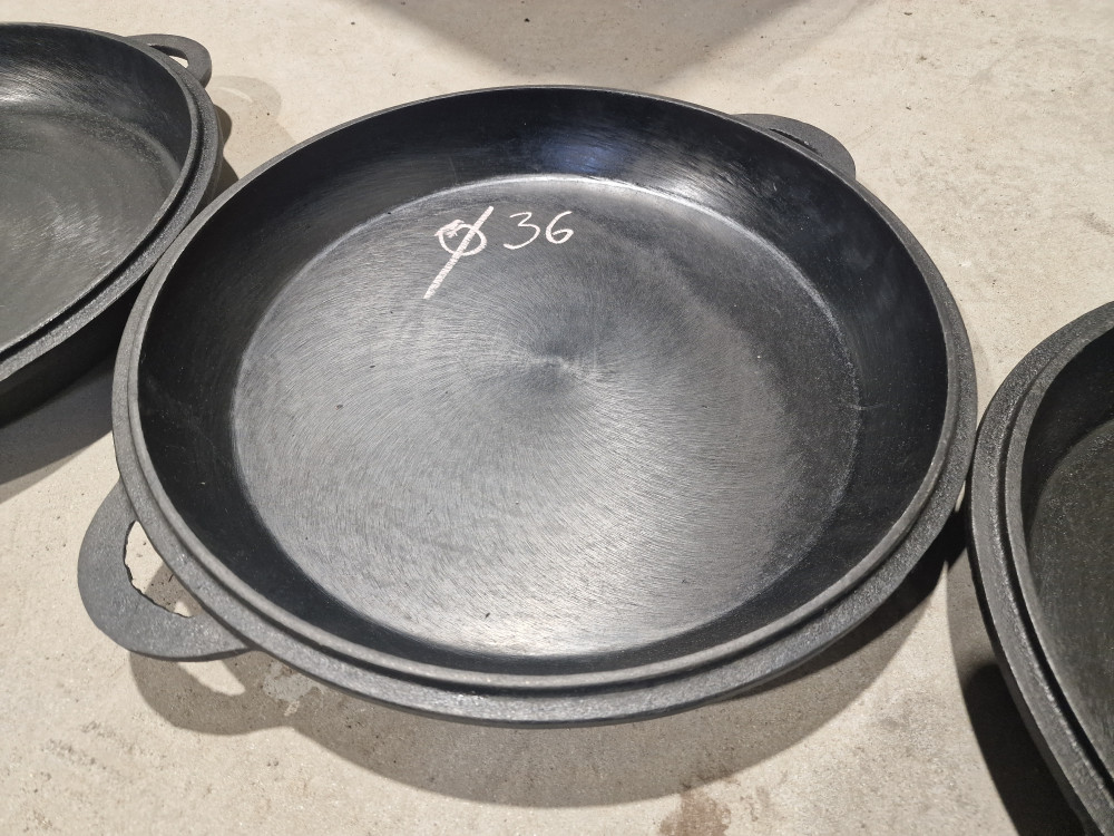 20230704_125320 Cast iron Uzbek pan 360×50mm - Image 1