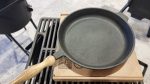 Чугунная сковорода 280х40мм со съёмной ручкой