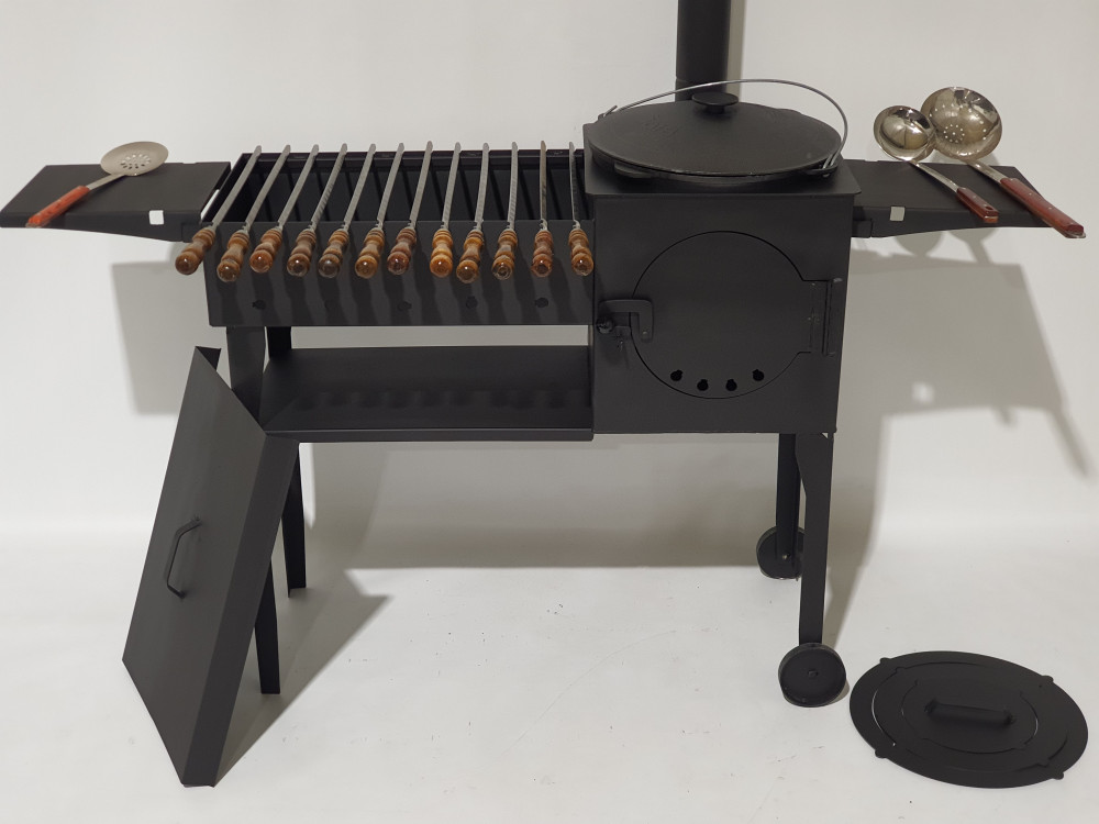 akvarijs-1 Krāsns/grils komplekts 2in1 MK3 D40 cm - 6mm - Image 1