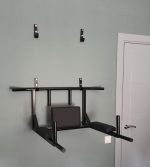 Universālais trenažieris-pievilkšanas stienis(ar slīpiem un papild rokturiem)+līdztekas/press - Image 2