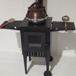 Krāsns kvadrāta ar stikla durvīm D40cm - 3mm, 4mm