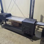 Grill with cast iron door and table 3in1, D45cm