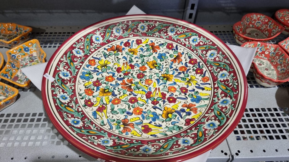 whatsapp-image-2025-07-02-at-150824 Plate Ljagan 42cm with floral pattern - Image 1