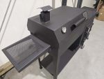 Krāsns/grils/kūpinātava komplekts kvadrāts ar čuguna/stikla durvīm D40 cm - Image 3